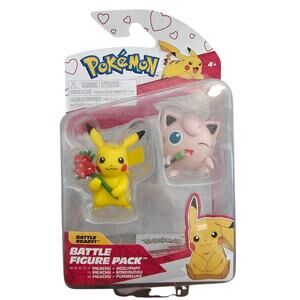 Pokémon Battle Figure Pikachu & Jigglypuff Mini Figure 2-Pack Valentines Anime